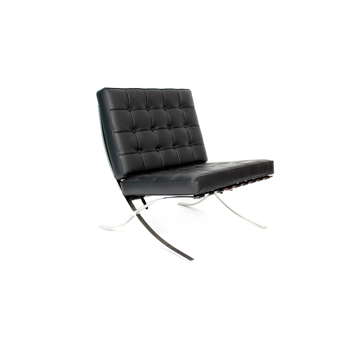 Sillón individual Aviñon metal cojín negro