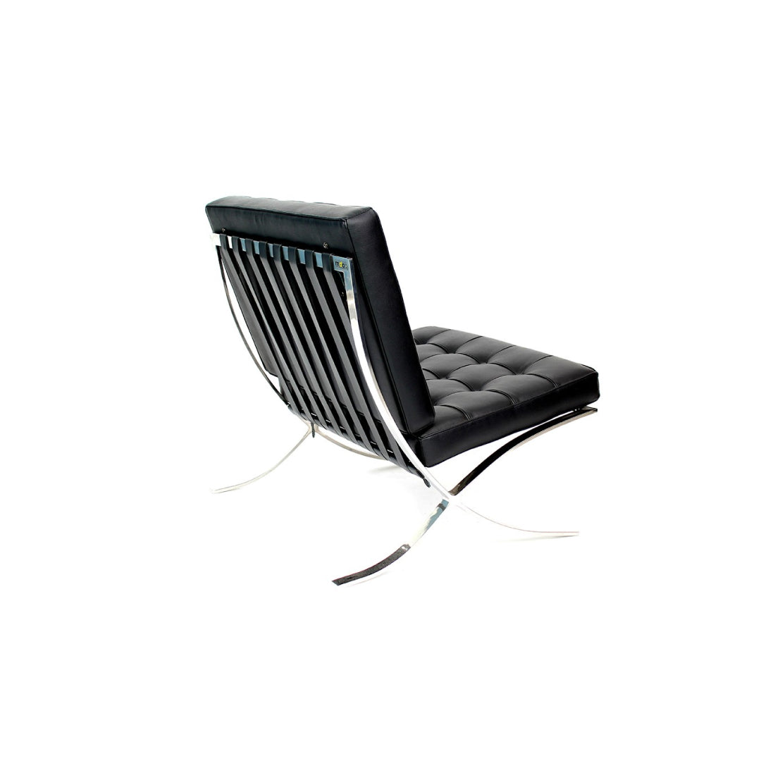 Sillón individual Aviñon metal cojín negro